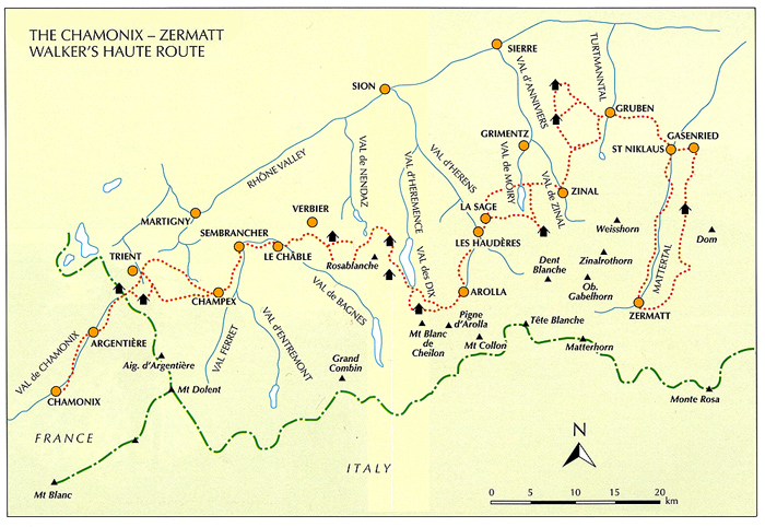 Here is the overview map from the guidebook