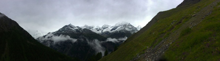 The Matterhorn and Weisshorn