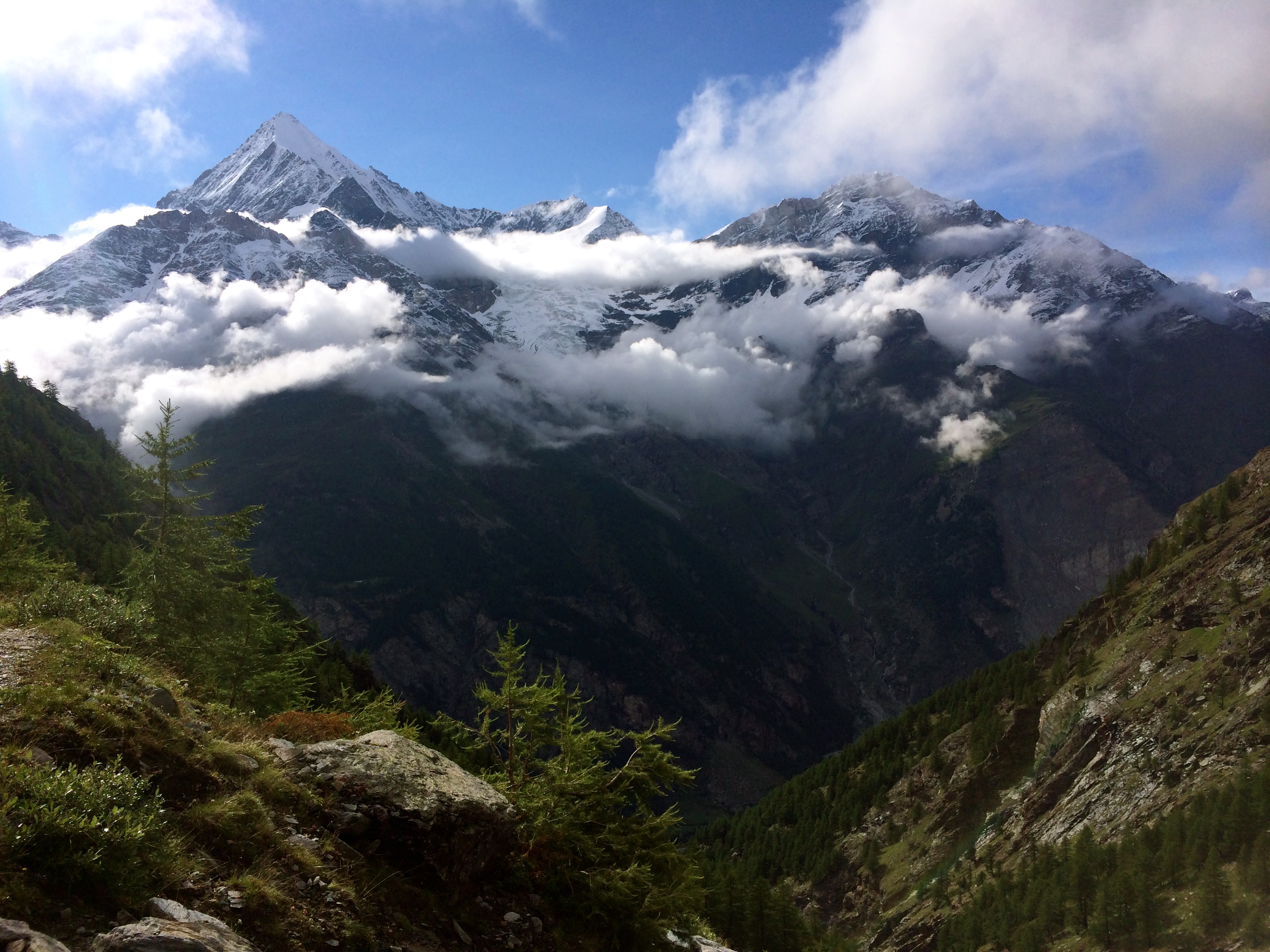 The Weisshorn with some sunshine