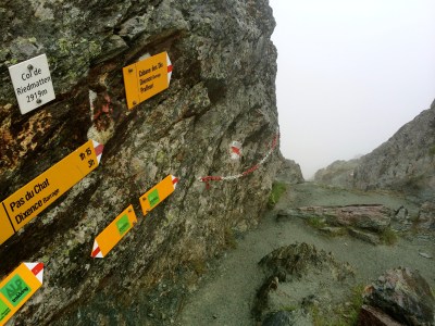 Col Riedmatten - looking west down the slipper descent