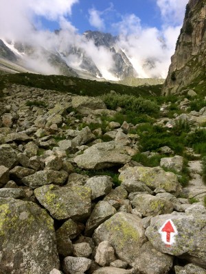 Above Arpette entering the valley
