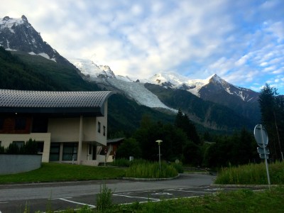 Our pick up spot at the Les Hopitaux Du Pays Du Mont Blanc 